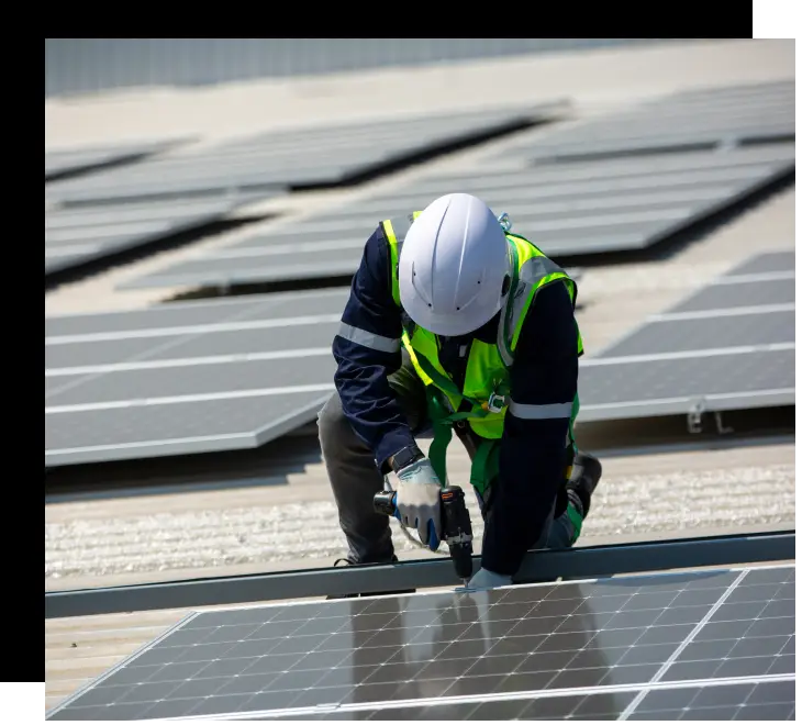 Install panel solar